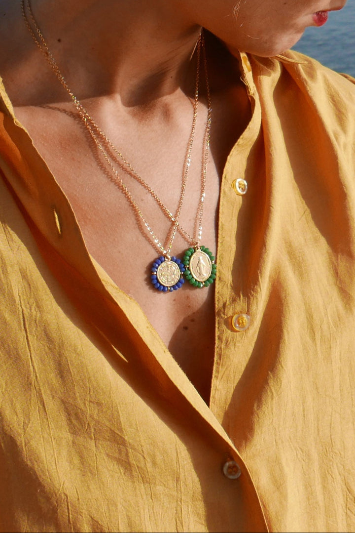 Santo Necklace - Cobalt Blue - Palas